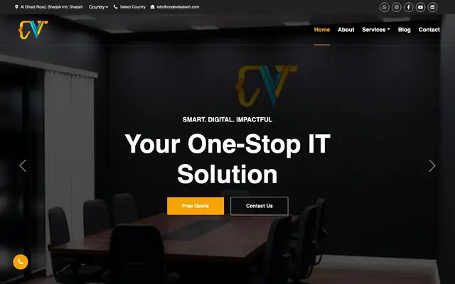 Code Vista Tech - Best Web Development Company In Sharjah - UAE website