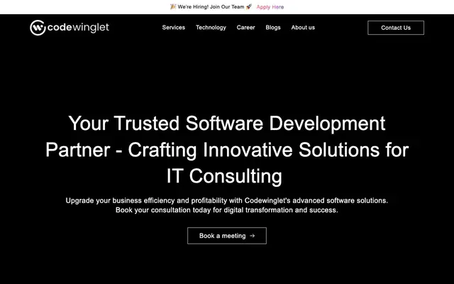 Codewinglet Private Limited website