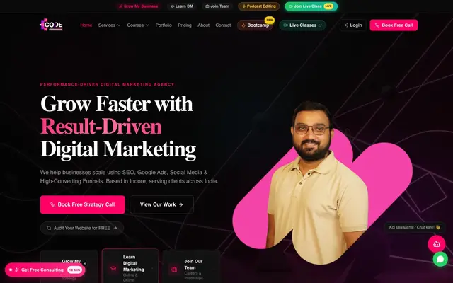 Code with Kamlesh website