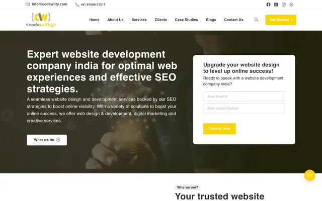 Codewitty - Website Development & Website Maintenance Company in Mumbai | WordPress Website & E-commerce Development website