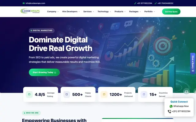 Codewraps Private Limited website