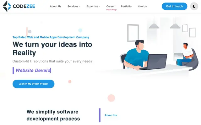 Codezee Solutions Pvt. Ltd. website
