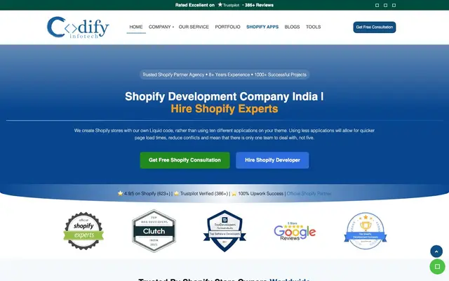 Codify Infotech website