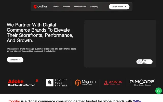 Codilar Technologies Pvt Ltd website