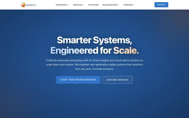 Codincity Digital Technologies Private Limited website