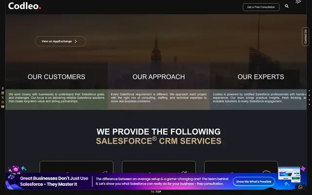 Codleo Consulting website