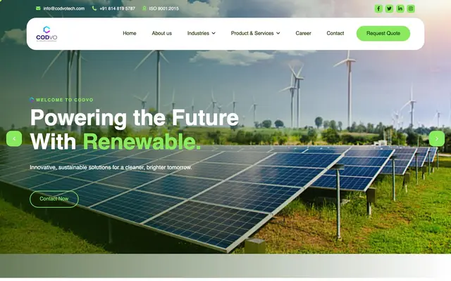 Codvo Tech website