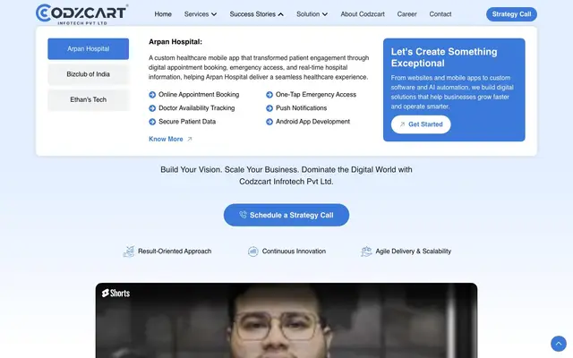 Codzcart Infotech Private Limited | Best IT Company in Surat website