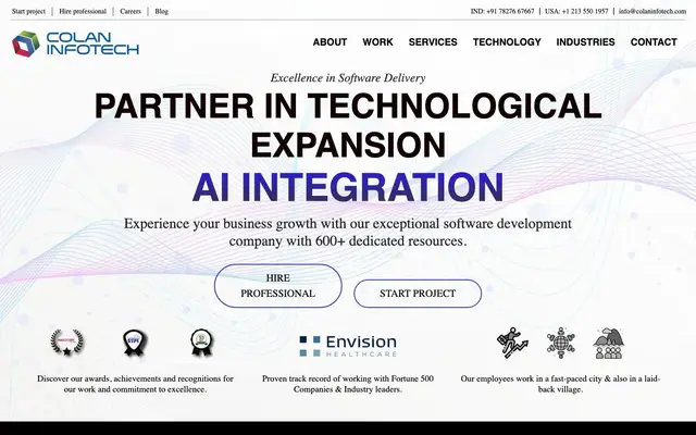 Colan Infotech website