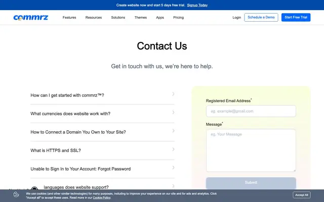 Commrz website