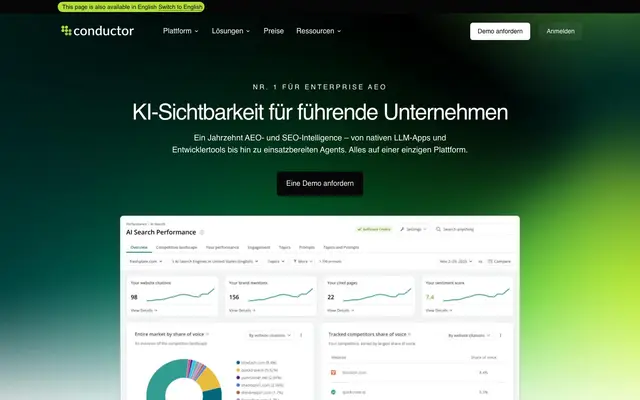 Searchmetrics GmbH website