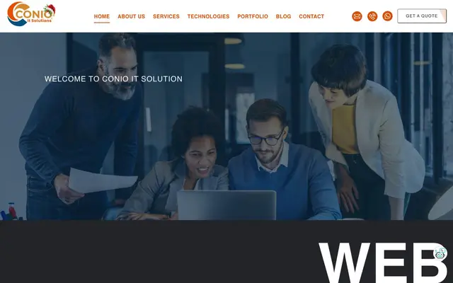 Conio IT Solutions website