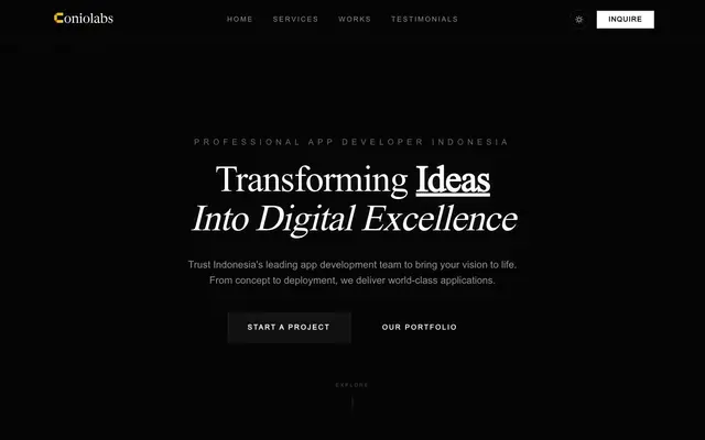 Coniolabs : Web & Mobile Developer Indonesia website