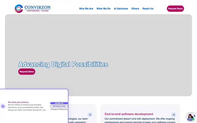 CONVIRZONTECH ONLINE SERVICES PVT. LTD. website