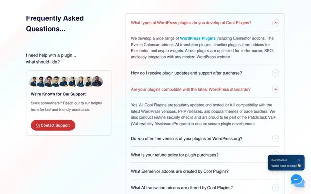 Cool Plugins website