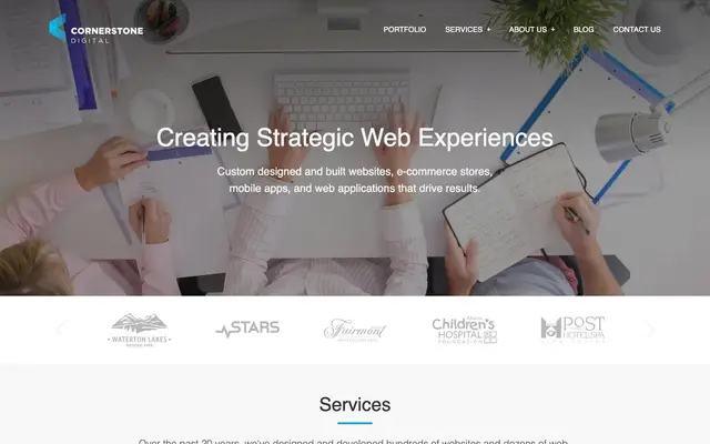 Cornerstone Digital website