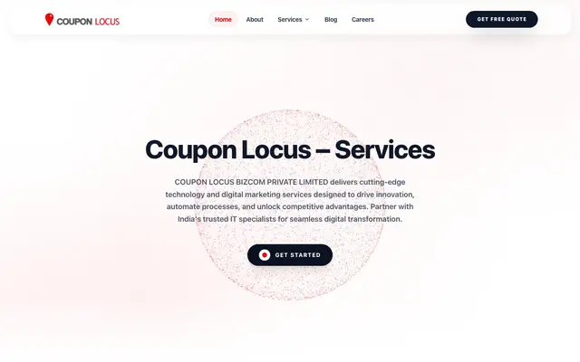 Coupon Locus - Web & Mobile App Development Vadodara website