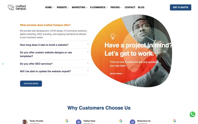 Crafted Campus: Digital Marketing Agency | Website Designing Company website
