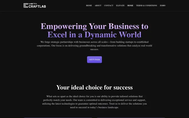 Meta Craftlab website