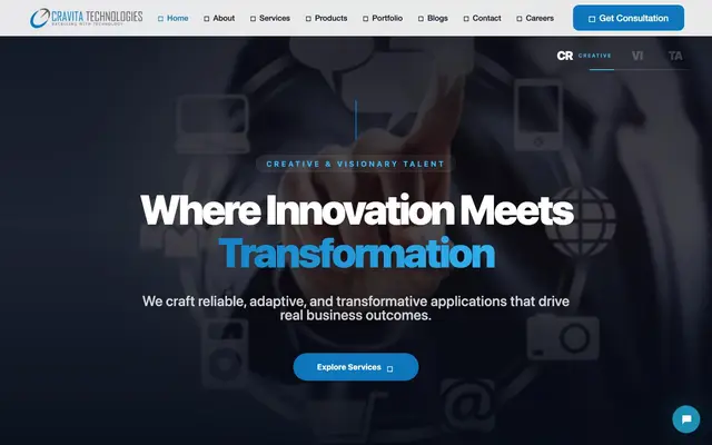 Cravita Technologies India Pvt. Ltd. website