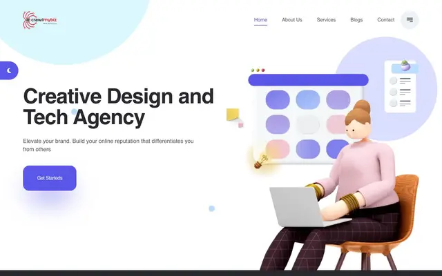 Crawlmybiz Web Solutions website