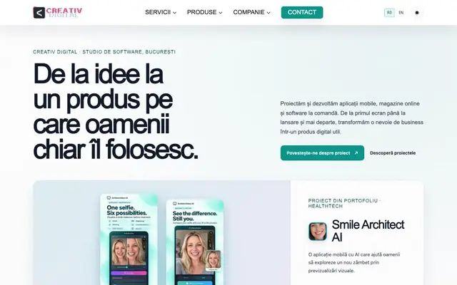 Creativ Digital Agency SRL website