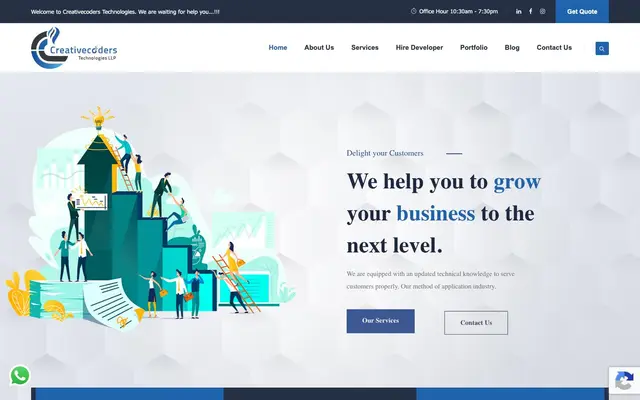 Creativecoders Technologies LLP website