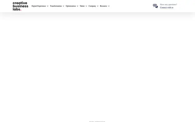 Creative Business Labs website