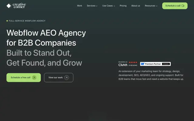 Creative Corner Studio website