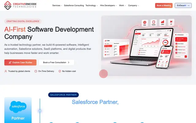 Creative Encode Technologies Pvt. Ltd. website