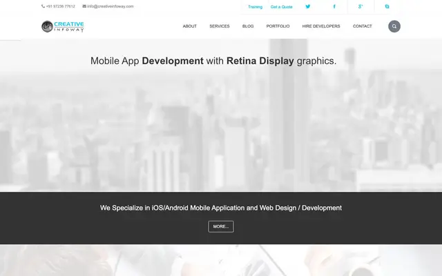 Creative Infoway website