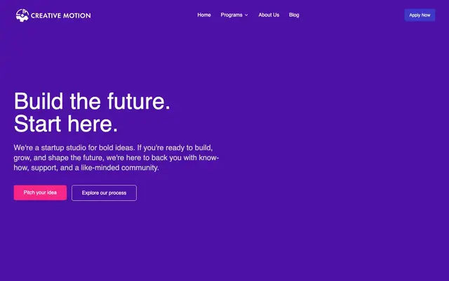 Creative Motion website