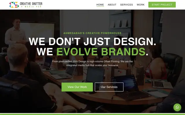 Creative Shutter – Design & Print Hub website