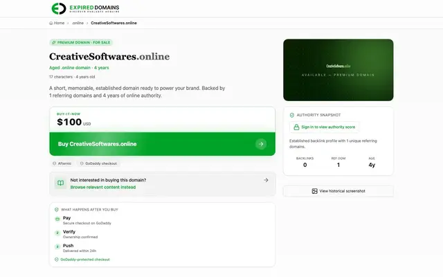 Creative Softwares & Branding Services website
