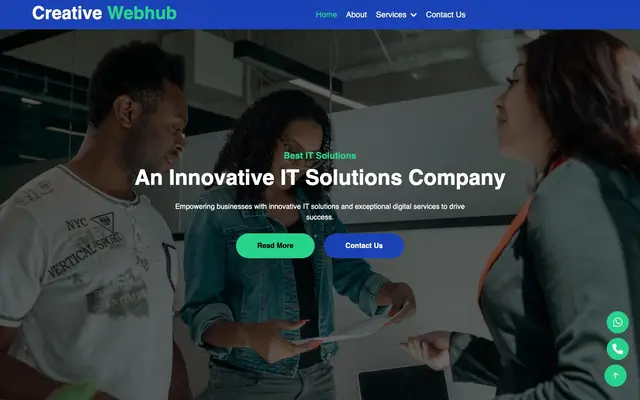 Creative Webhub website