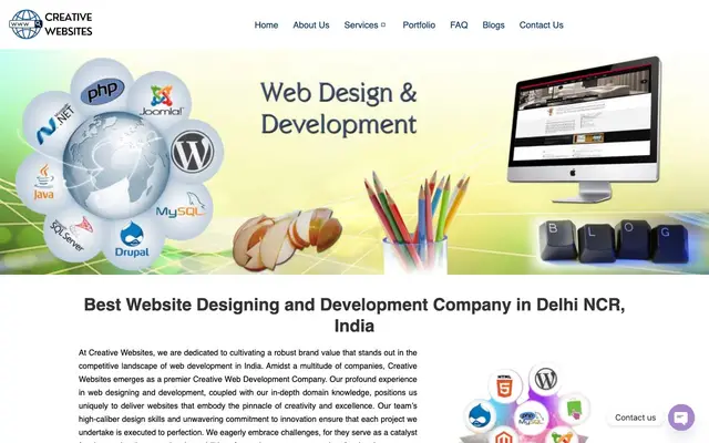 Creative Websites website
