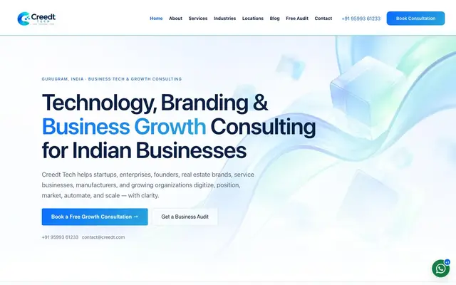 Creedt – Website Development and Digital Marketing Company website