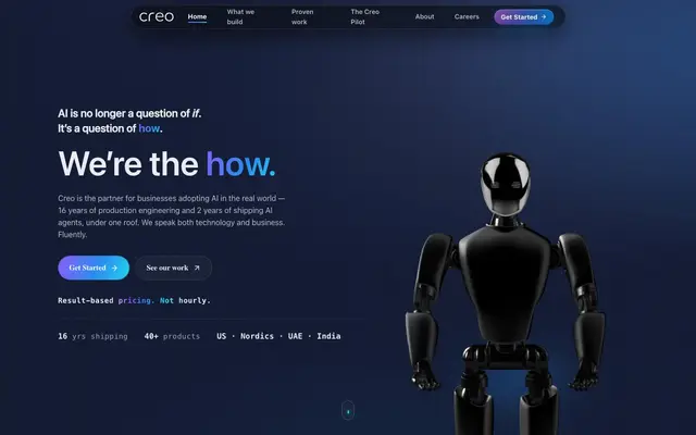 CREO IT Private Limited website