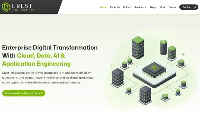 Crest Infosystems Pvt. Ltd. website