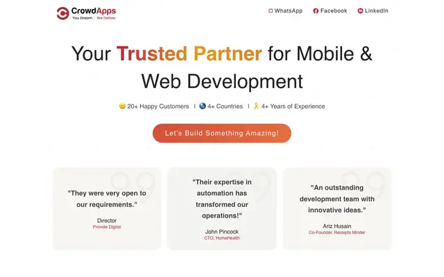 CrowdApps Technologies Pvt Ltd website
