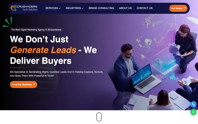 Crushaders Tech website