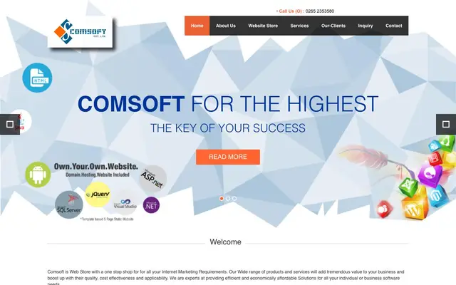 C.S.Comsoft Pvt. Ltd. website