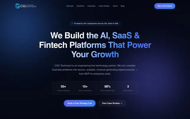 CSG Technosol Private Limited website