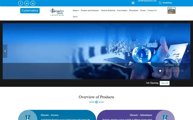 Cybernetics Software Pvt.Ltd. website