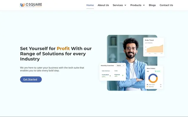 C-Square Info Solutions Ltd website