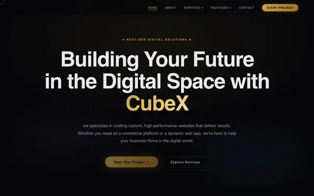 Cubex Technology website