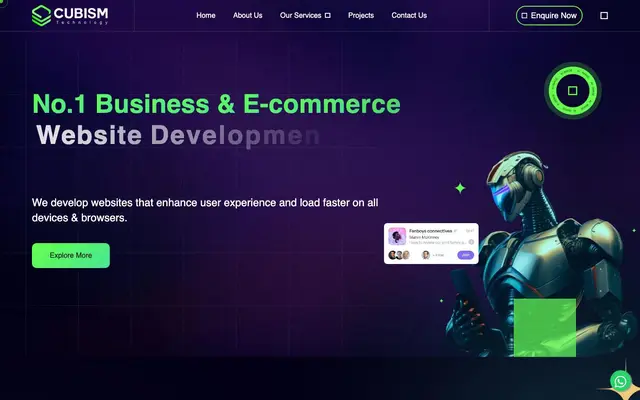 Cubism Technology website