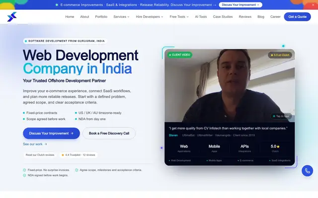 Cyber Vision Infotech website