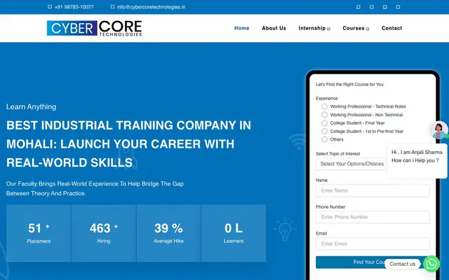 Cyber Core Technologies website