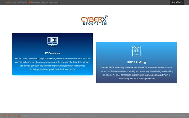 CyberX Info System website